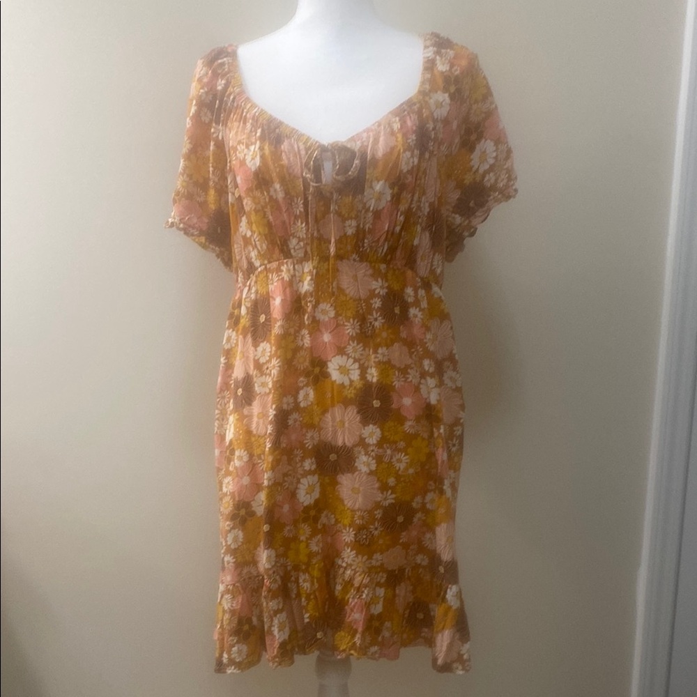 As You Wish Bohemian Floral Print Women's Mini Dress